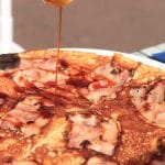Pannenkoeken met spek en appel